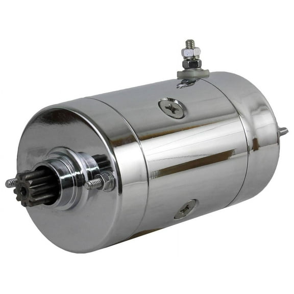 New Chrome Starter Fits Harley Davidson Flhtc Electra Glide 1340Cc Hitachi 84-88