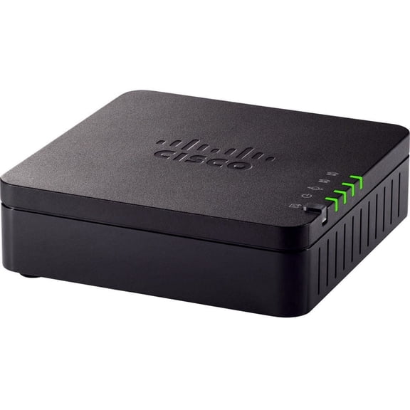 New Cisco SPA122 2-Port Ethernet Multiplatform Ata Sip Router - Black