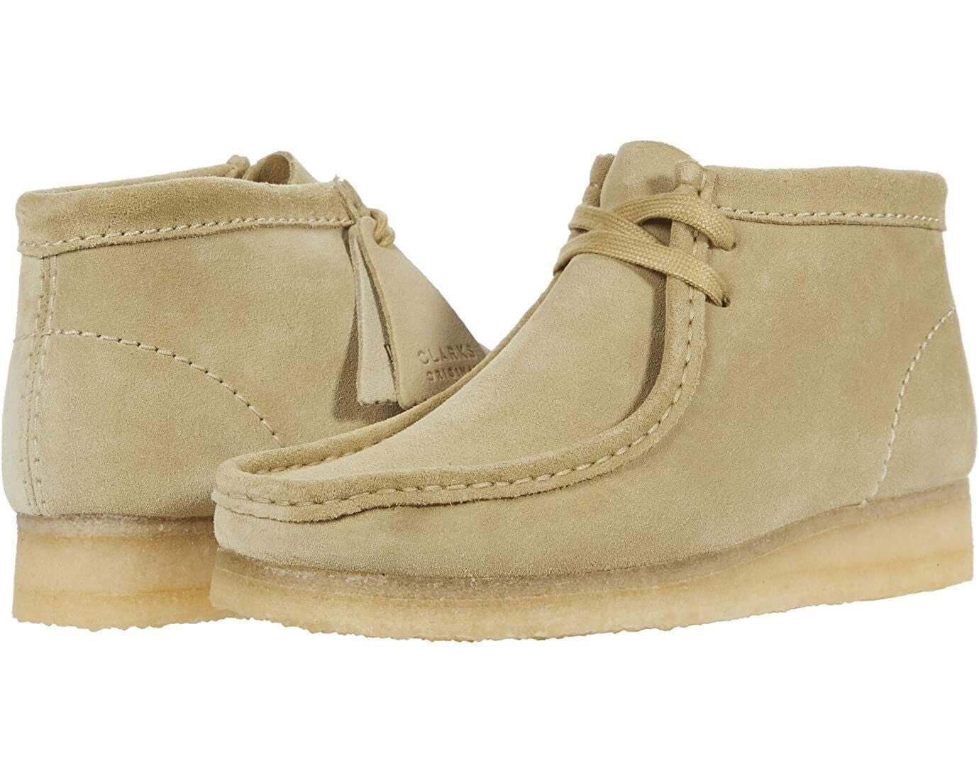 New Clarks Women s Wallabee Boot Maple Suede 9 Walmart