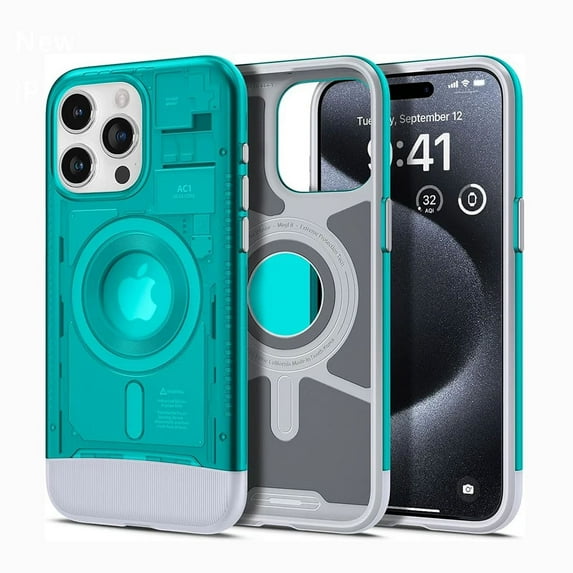 New Classic C1 Magsafe Phone Case for iPhone 13 14 15 16 Pro Max iPhone16 16Pro Dropproof Magnetic protective Cover etui Green for iPhone 15 Pro