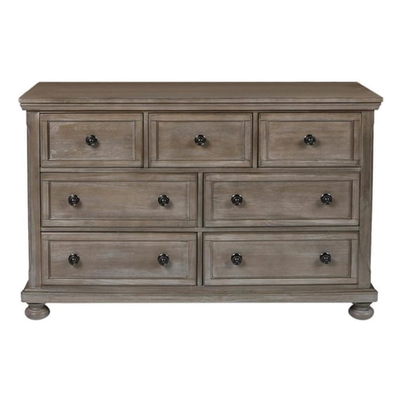 New Classic Furniture Allegra Contemporary Solid Wood Youth Dresser in Pewter
