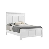 New Classic Furniture Andover Traditional Wood Twin Bed in White