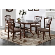 New Classic Furniture Bixby 5-Piece Wood Dining Room Set in Espresso