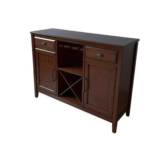 New Classic Furniture Bixby Traditional Solid Wood Server in Brown