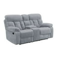 thumbnail image 1 of New Classic Furniture Bravo Polyester Fabric Console Loveseat in Stone, 1 of 8