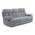 thumbnail image 1 of New Classic Furniture Bravo Polyester Fabric Manual Sofa in Stone, 1 of 8