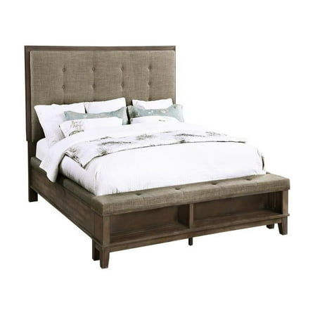 New Classic Furniture Cagney 6-Piece Wood Queen Bedroom Set in Brown