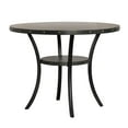 thumbnail image 1 of New Classic Furniture Crispin 48" Round Melamine Wood Counter Table in Gray, 1 of 5