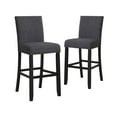 thumbnail image 1 of New Classic Furniture Crispin 29" Solid Wood Barstool in Granite Gray (Set of 2), 1 of 5