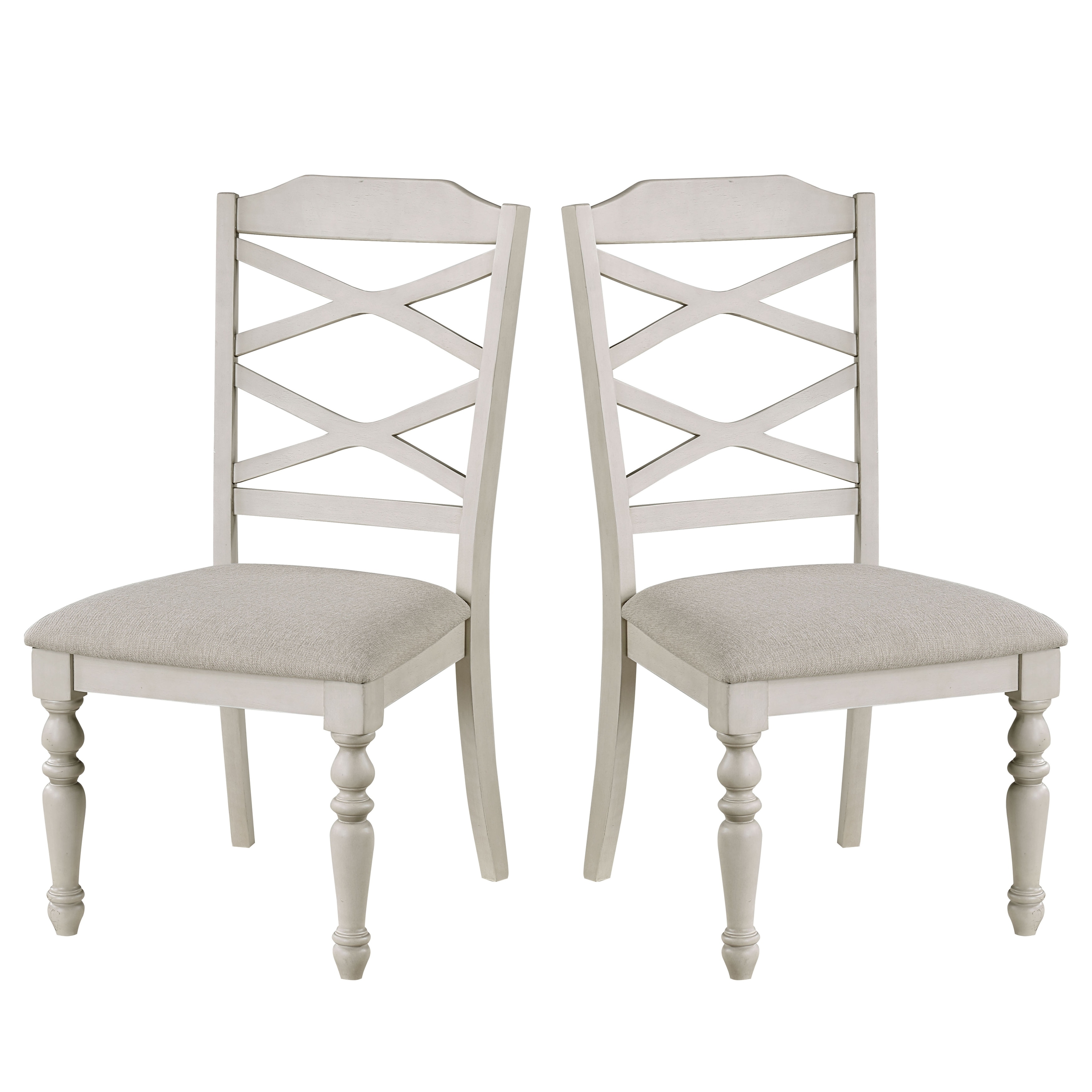 New Classic Furniture Elysia White Open Back Side Chairs (Set of 2 ...