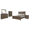 thumbnail image 1 of New Classic Furniture Galleon 5-Piece Wood Queen Bedroom Set in Walnut, 1 of 10