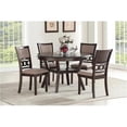 thumbnail image 1 of New Classic Furniture Gia - Cherry Round Dining Table 5 Pc Set With Dining Chair, 1 of 10