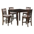 thumbnail image 1 of New Classic Furniture Gia 5-Piece Transitional Wood Counter Set in Cherry, 1 of 12