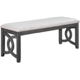 thumbnail image 1 of New Classic Furniture Gia Upholstered Dining Bench, Smoky Gray Finish, 1 of 9