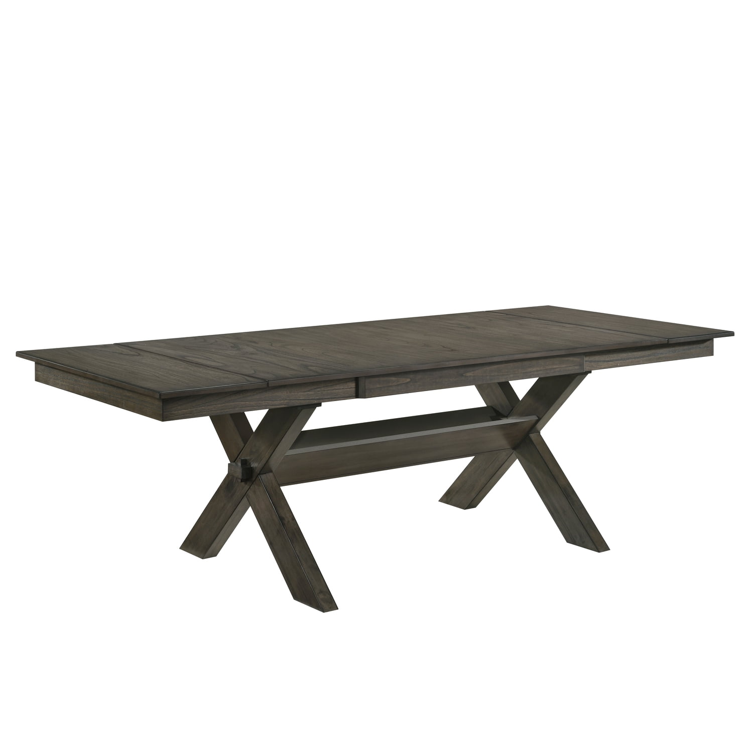 Rustic Brown Extendable Reclaimed Wood Dining Table for 14