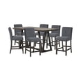 thumbnail image 1 of New Classic Furniture High Line 7-piece Wood Counter Table Set in Gray, 1 of 9