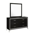 thumbnail image 1 of New Classic Furniture Huxley 6-Drawer Solid Wood Dresser in Black, 1 of 8