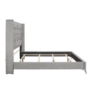 New Classic Furniture Huxley Solid Wood Full Panel Bed in Gray