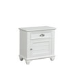 thumbnail image 1 of New Classic Furniture Jamestown Solid Wood 2-Drawer Nightstand in White, 1 of 8