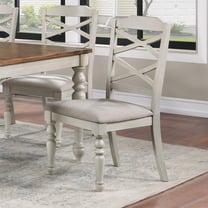New Classic Furniture Jennifer Wood Dining Side Chair in Beige (Set of 2)
