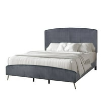 New Classic Furniture Kailani Wood King Upholstered Bed in Gray