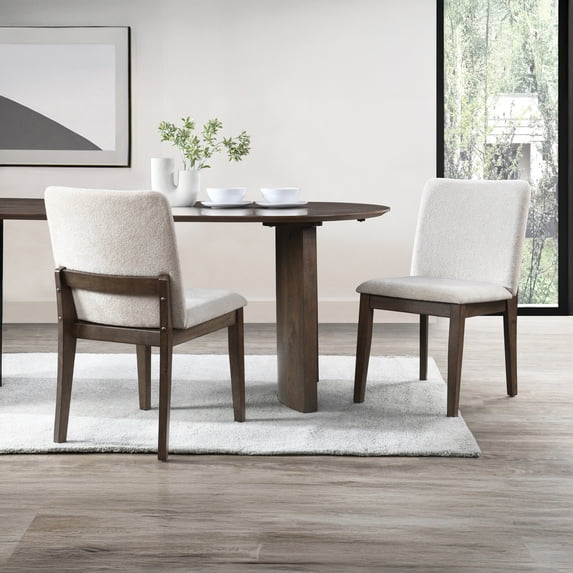 New Classic Furniture Kody Fabric Upholstered Dining Chair in Beige (Set of 2)