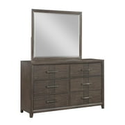 New Classic Furniture Landon 6-Drawer Solid Wood Dresser in Walnut