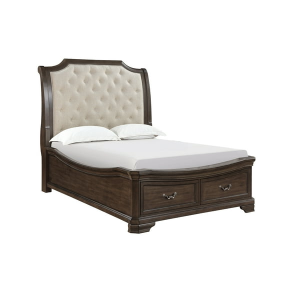 New Classic Furniture Lyndhurst 5'0" Queen Bed-Walnut