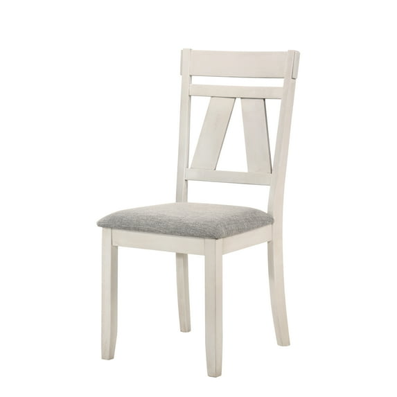 New Classic Furniture Maisie Solid Wood Side Chair in White (Set of 2)