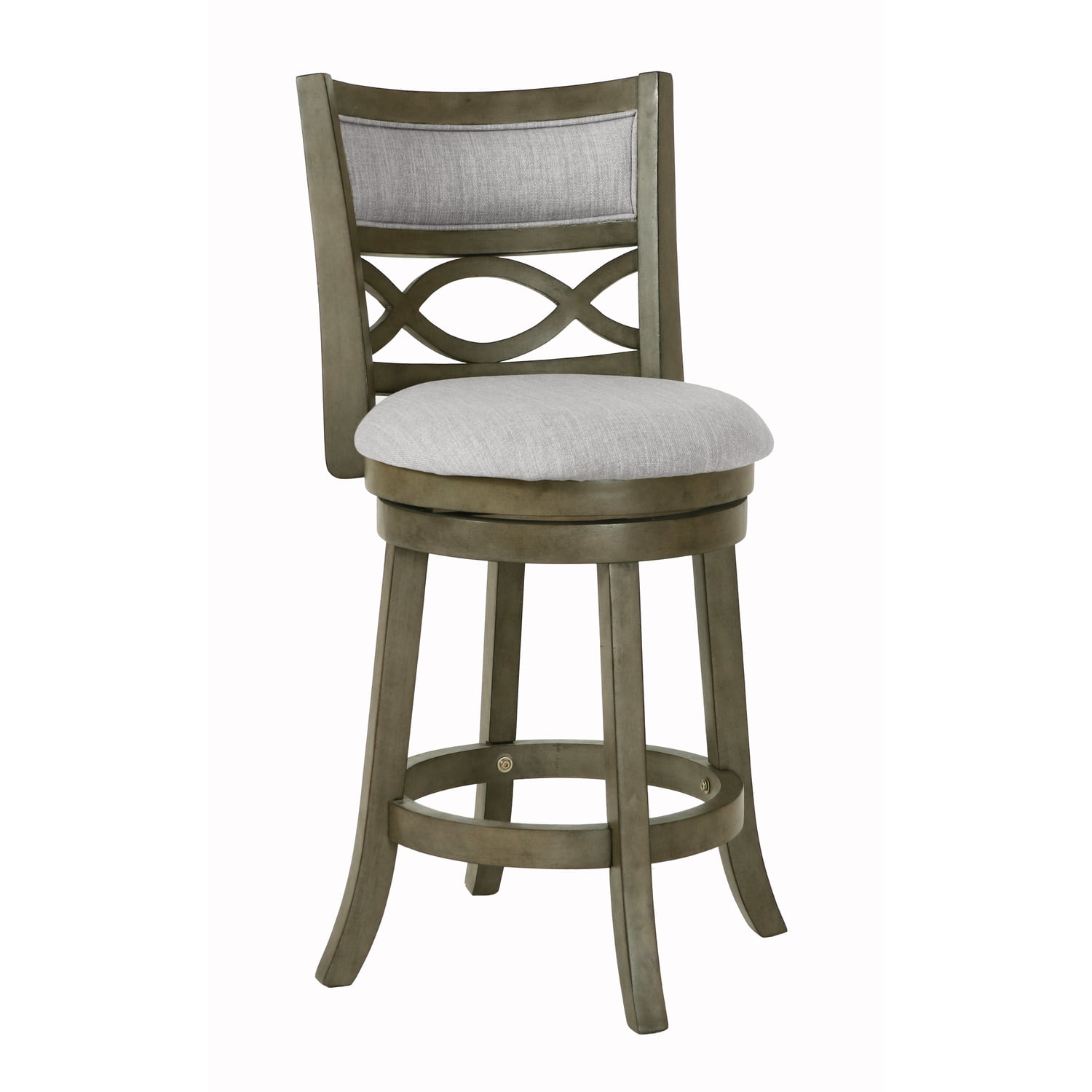 Manchester 24" Antique Gray Swivel Counter Stool