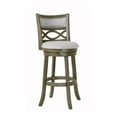thumbnail image 1 of New Classic Furniture Manchester 29" Solid Wood Bar Stool in Olive Gray, 1 of 6