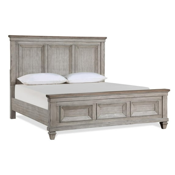New Classic Furniture Mariana Solid Wood California King Bed in Vintage Cream