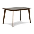 thumbnail image 1 of New Classic Furniture Morocco 7-Piece Mid-Century Wood Dining Set in Orange, 1 of 9