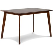 New Classic Furniture Morocco Rectangle Wood Dining Table in Walnut Brown