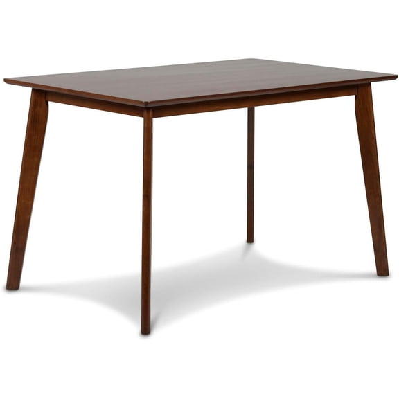 New Classic Furniture Morocco Rectangle Wood Dining Table in Walnut Brown