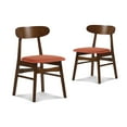 thumbnail image 1 of New Classic Furniture Morocco Wood Dining Chair in Orange (Set of 2), 1 of 8