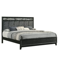 New Classic Furniture Obsidian Solid Wood King Panel Bed in Black