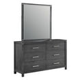 thumbnail image 1 of New Classic Furniture Odessa 6-Drawer Solid Wood Dresser in Charcoal, 1 of 10