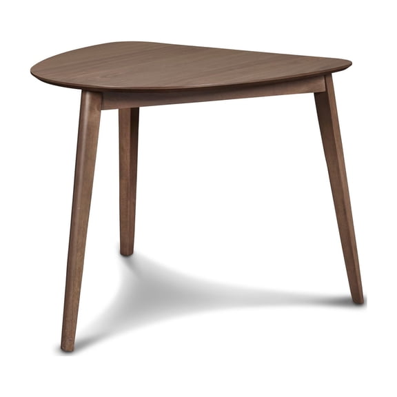 New Classic Furniture Oscar 3-Piece Wood Corner Table Set in Walnut/Teal