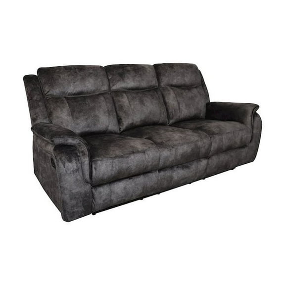 New Classic Furniture Park City Polyester Fabric Sofa in Slate