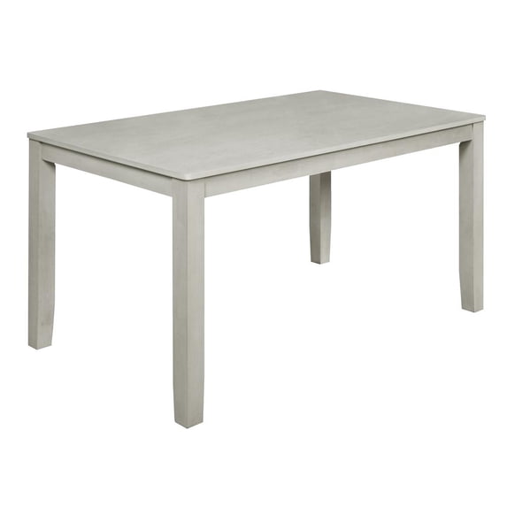 New Classic Furniture Pascal 59" Rectangle Wood Dining Table in Driftwood