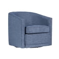 thumbnail image 1 of New Classic Furniture Poppy Polyester Fabric Swivel Chair in Blue, 1 of 7
