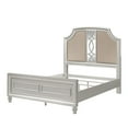 thumbnail image 1 of New Classic Furniture Reflections 5-Pc Wood Queen Bedroom Set (B/Dr/Mr/Ch/Ns), Silver, 1 of 17