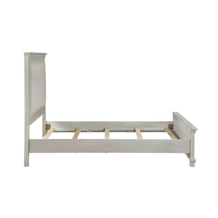 New Classic Furniture Silver Sands Upholstered King Panel Bed in Gray