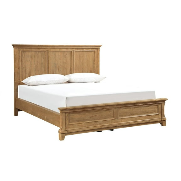 New Classic Furniture Sunstone Wood King Panel Bed in Honey Brown