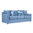 thumbnail image 1 of New Classic Furniture Sylvie Fabric Sofa with 4 Accent Pillows in Blue Slate, 1 of 6