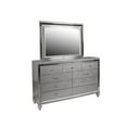 thumbnail image 1 of New Classic Furniture Valentine Solid Wood Dresser with 9 Drawers in Silver, 1 of 5