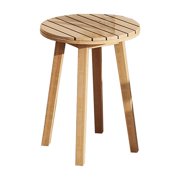 New Classic Furniture Wesley Wood Patio End Table in Natural