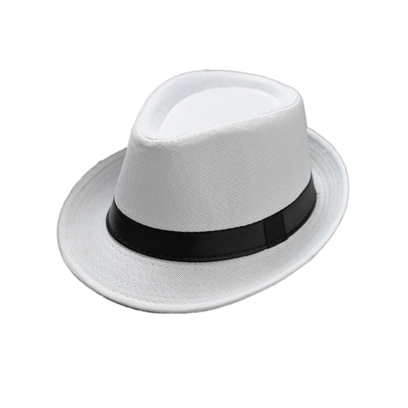New Classic Straw Fedora Hat Mens Women Wide Brim Panama Hat Summer Dress Hat