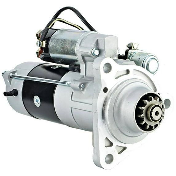New Heavy Duty 24 Volt 12 Tooth CW Starter Compatible with 1991-2012 Iveco Eurocargo EuroClass Magirus EuroStar w/Cursor 10 Cursor 13 Diesel Trucks 504042667 2995372 M009T67671 2995373